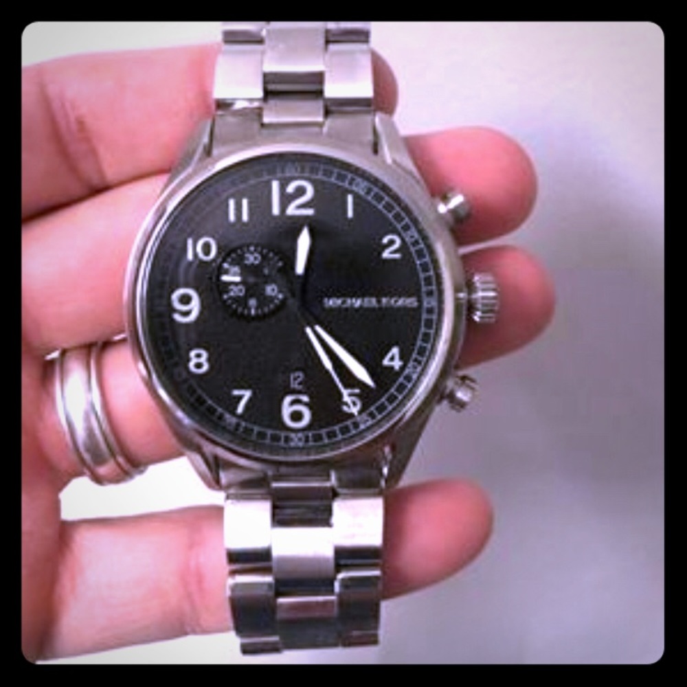 Men’s Stainless Steel Michael Kors Watch!